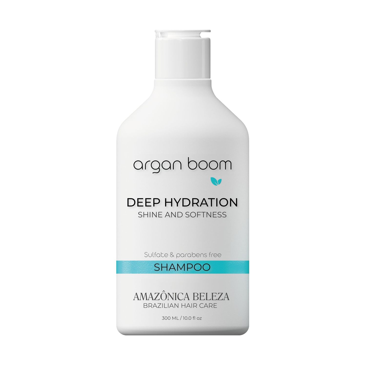 AMAZ NICA BELEZA AMABELLE Argan Boom Shampoo, Deep Hydration and Restore Dry and Damaged Hair, With Argan Oil and Vitamin E, Sulfate and parabens free, 10 Oz