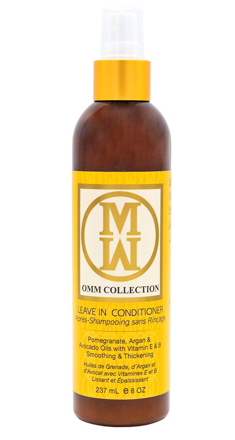 OMM Collection Natural Lightweight Leave In Conditioner-Moisturizing Detangler Spray For Frizzy Curly Hair - Color Safe Cream Conditioner, For Dry Damaged Over Processed Hair