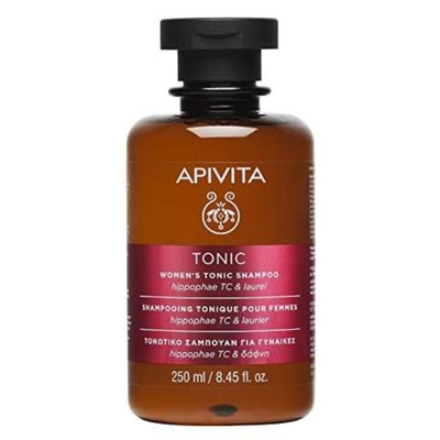 APIVITA Tonic Women&#39;s Shampoo for Thinning Hair Strengthens Promotes Hair Growth with Hippophae Tonic Complex, Laurel Propolis, Silicone-Free, 250 mL 8.45 oz