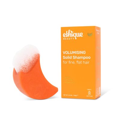 Ethique Volumizing Shampoo Bar with Biotin for thin, fine hair - Plastic-Free, Vegan, Cruelty-Free, 3.88 oz - Formerly Sweet Spicy - Formerly Sweet Spicy