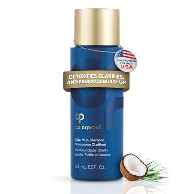 Colorproof Clear It Up Clarifying Shampoo 8.5 Fl. Oz. Shampoo for Color Treated Hair, Coconut Lemongrass Scent