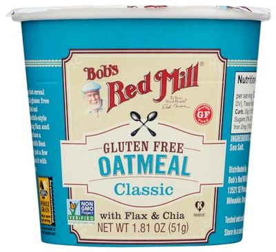 Bob&#39;s Red Mill Gluten Free Oatmeal Cup Classic with Flax Chia (Pack of 12) by Bob&#39;s Red Mill