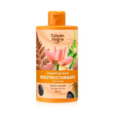 TULIPAN NEGRO Colored Hair Restorative Shampoo Micellar With Color Fixative 13.50 Fl Oz
