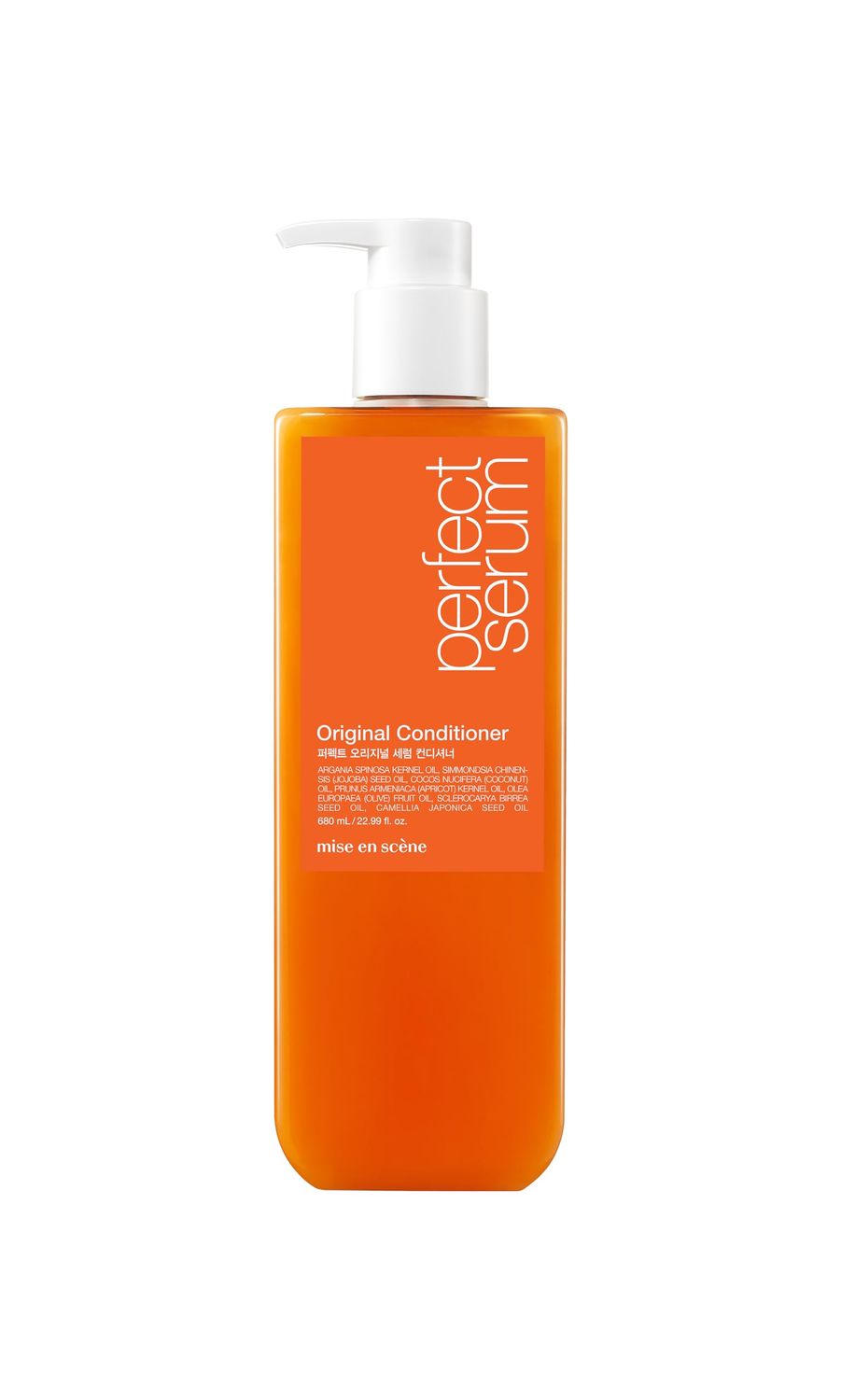 Mise En Scene Perfect Serum Original Conditioner For Damaged Hair, Nutrient Care With Argan Oil, Containing Jojoba-Seed-Oil For Smooth, Glossy Texture, 22.99 Fl. Oz.