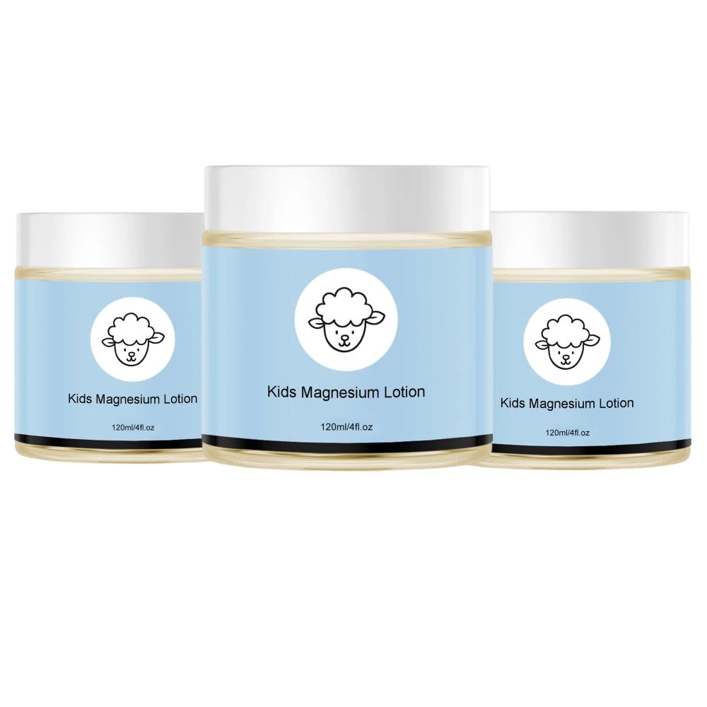 RWSEFK Magnesium Lotion for Kids, Magnesium Lotion For Sleep, Topical Magnesium Cream Helps Stay Calm at Bedtime and During The Night,Supporting Relaxed Mood (Pack of 3)