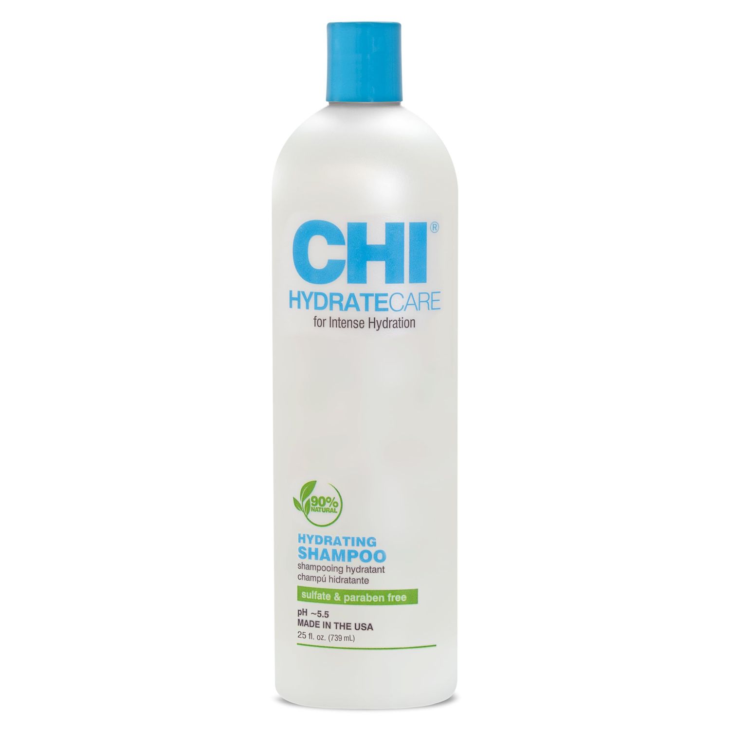 CHI HydrateCare Hydrating Shampoo, Balances Hair Moisture and Protects Against Damage and Hair Breakage, Sulfate, Paraben, Cruelty-Free, 25 Oz