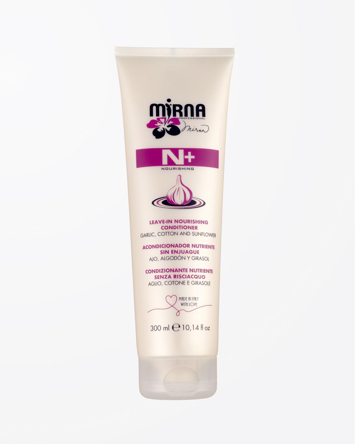 Mirna Professional N Garlic Leave-In Nourishing Conditioner wCotton and Sunflower Oil 300ml- 10.14oz