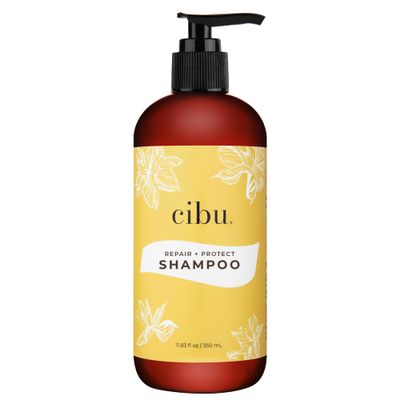 CIBU Repair Protect Shampoo 30002 Restores Damaged Hair Protects From Breakage Safe for Color-Treated Hair Smooths Strengthens Sulfate-Free Gentle for Daily Use Refreshing Scent 11.83oz
