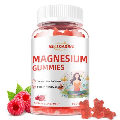 Magnesium Gummies for Men Women Natural Magnesium Citrate Gummy Supplement Sugar Free Supports Muscle Relaxation, Energy Metabolism