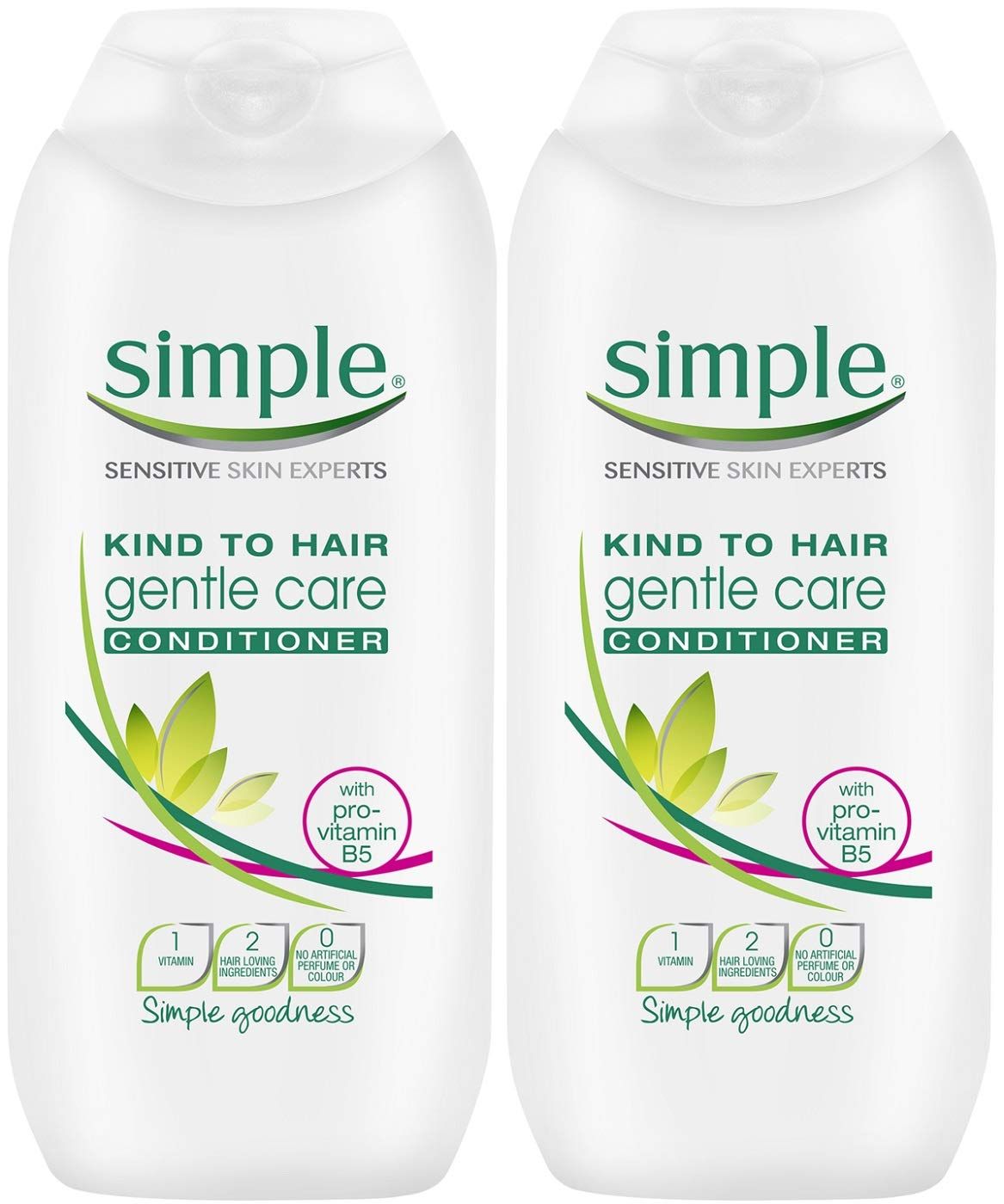 Simple Kind To Hair Gentle Care Conditioner, 6.7 Ounce 200 Ml (Pack of 2)