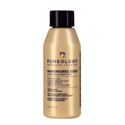 Pureology Nanoworks Gold Shampoo For Very Dry, Color-Treated Hair Renews Softness Shine Sulfate-Free Vegan