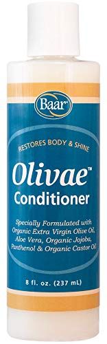 Olivae Conditioner, Organic Olive Oil Conditioner with Organic Botanical Oils, Specially Formulated to Nourish Hair Follicles, Roots Scalp. 8 oz.