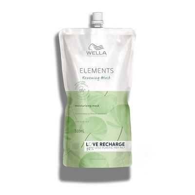 Wella Professionals Elements Silicone Free Renewing Moisturizing Hair Mask for All Hair Types For Normal to Oily Scalp 16.9 Fl Oz
