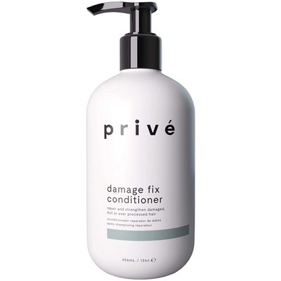 Prive Damage Fix Conditioner Repair and Strengthen Damaged, Dull or Over Processed Hair from Within - Natural Ingredients Vegan Cruelty-Free Color-Safe for Dry Hair