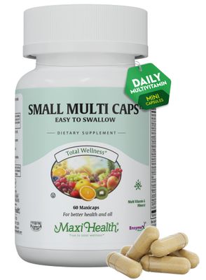 Maxi Health - Multivitamin for Women Men - Daily Mens Womens Vitamins with 30 Nutrients Including Iron, Zinc, Probiotics, Immune Support Vitamins More - Easy to Swallow Maxicaps, 60 Capsules