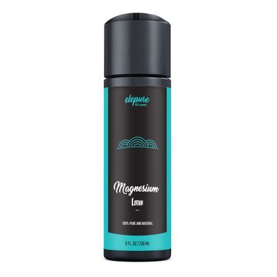 Natural Magnesium Lotion - Highest Potency - Over 1800 MGoz - 300 mgtsp - Not Water Based -elepure PURE elements - 8 oz