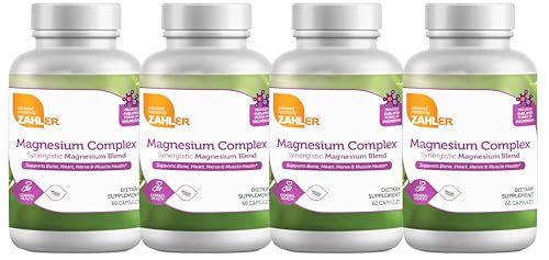 Zahler Magnesium Complex Synergistic Magnesium Blend, Supports Bone, Heart, Nerve and Muscle Health, 240 Capsules.
