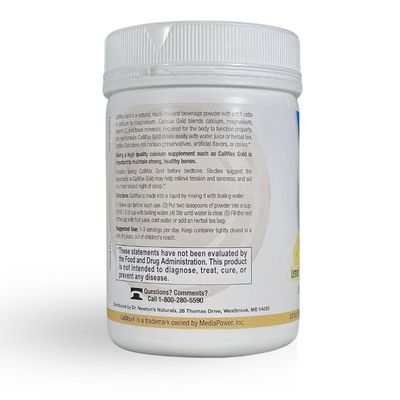 Dr. Newton s Naturals CalMax Gold Powder Drink Mix - 2:1 Ratio of Calcium Magnesium with Vitamin C Essential Trace Minerals to Support Post Workout Recovery, Muscles, Sleep, Bones -5 oz can