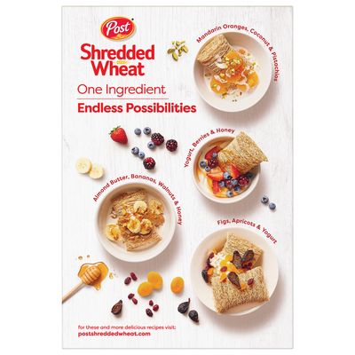 Shredded Wheat Big Biscuit, Whole Grain, Non-Gmo, Heart Healthy Breakfast Cereal, 15 Oz