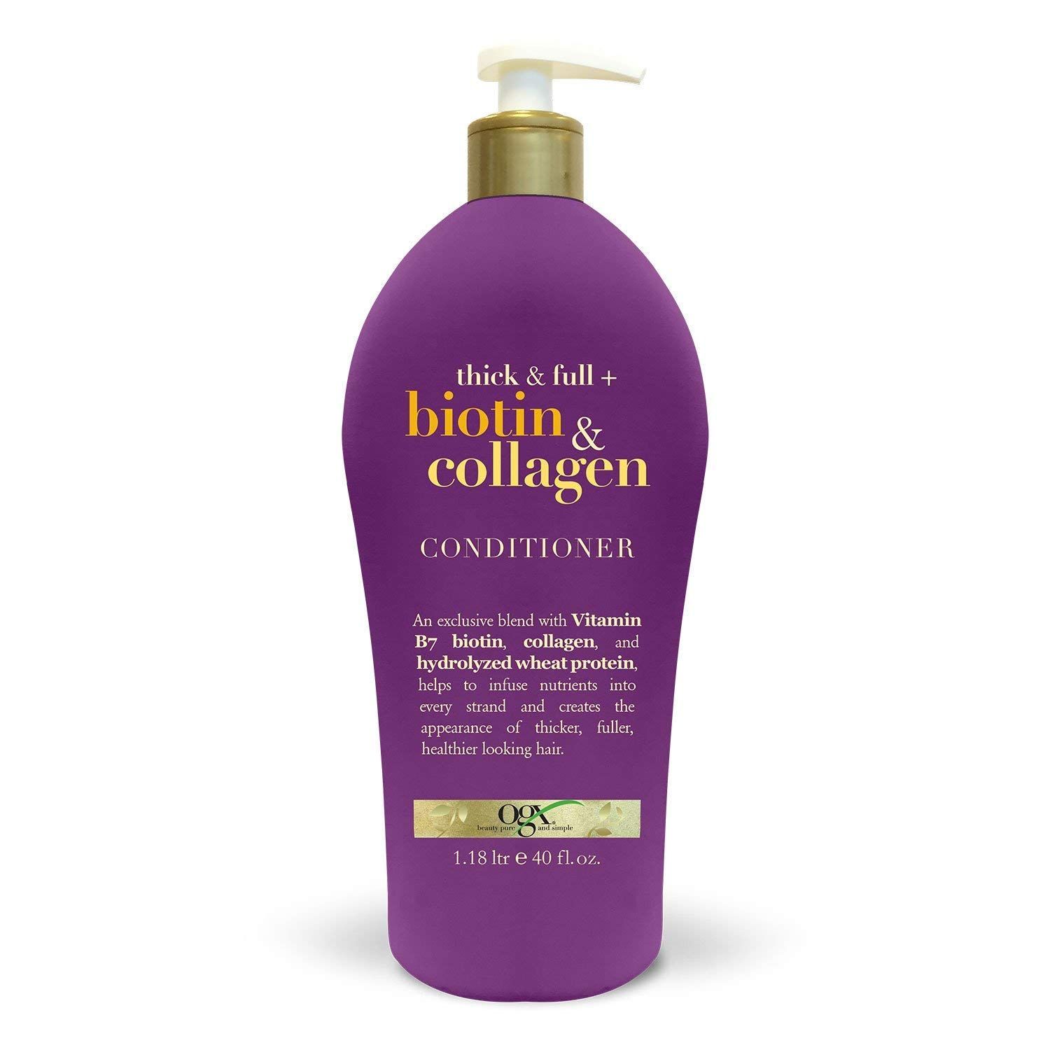 OGX Thick Full Biotin Collagen Conditioner, 40 FL OZ