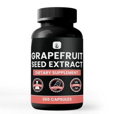 PURE ORIGINAL INGREDIENTS Grapefruit Seed Extract (365 Capsules) No Magnesium Or Rice Fillers, Always Pure, Lab Verified