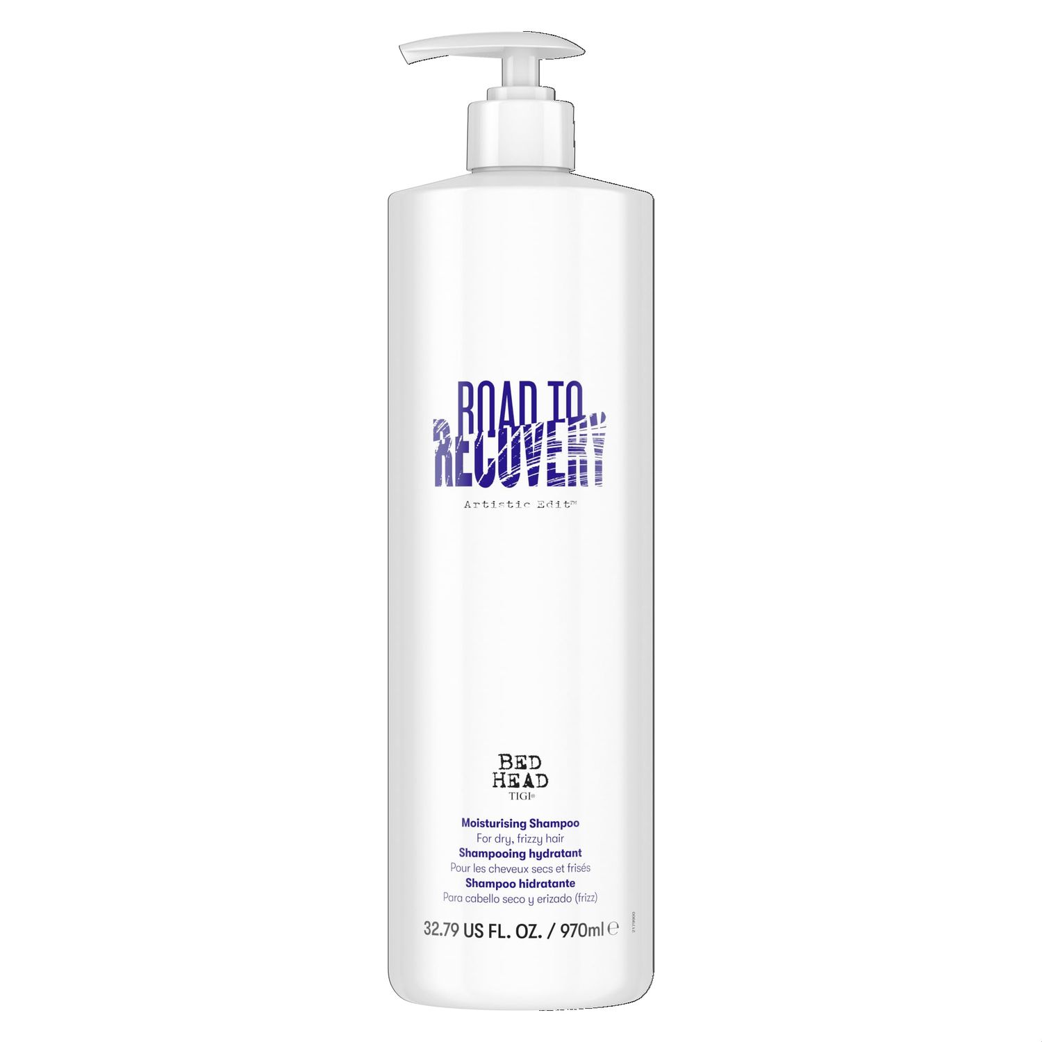 TIGI Bed Head Artistic Edit Moisturizing Shampoo For Damaged Hair Road to Recovery With Keratin and Coconut Oil, 32.79 fl oz, Case of 6