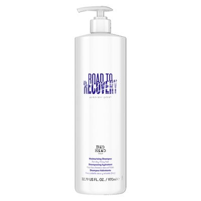 TIGI Bed Head Artistic Edit Moisturizing Shampoo For Damaged Hair Road to Recovery With Keratin and Coconut Oil, 32.79 fl oz, Case of 6