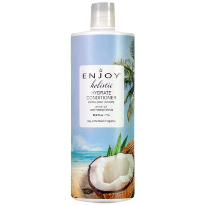 Enjoy Hair Care Holistic Hydrate Conditioner, pH 3.5-4.5, Hair Conditioner For Damaged Hair, Conditioner Curly Hair Products - 33 Fl Oz