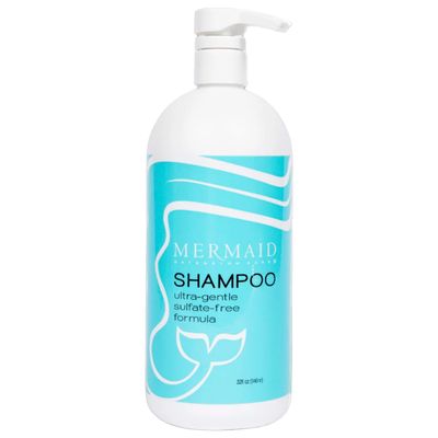 Mermaid Extension Care Shampoo, Ultra-Gentle Sulfate-Free, Nourishing Formula for Hair Extensions, 32 fl oz