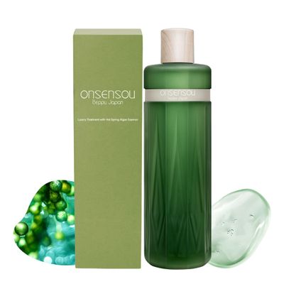 ONSENSOU Sulfate Free Clarifying Shampoo with Hot Spring Yeast Green Algae for Men Women, Hair Shampoo for Dry Scalp Hair from Japan, herbal essences for Mens Shampoo, Mild, 10.1 Fl Oz
