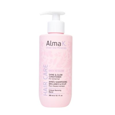 ALMA K Shine and Glow Conditioner - Hair Conditioner for Women - Moisturizing Conditioner with Cocoa Butter - Conditioner for Dry Hair - 10.1 oz