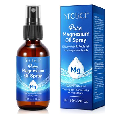 NVXNMSD Magnesium Oil Spray - Pure Magnesium - Spray Magnesium for Feet Sleep (2.02 Fl Oz), Blue