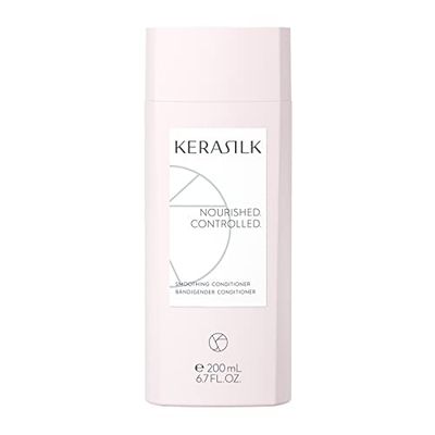 KERASILK Smoothing Conditioner Intensively Nourishes Conditions Tames Frizz Smooths Strands For Coarse, Frizzy, Unruly Hair Improves Manageability for All Hair Types Textures 200ml