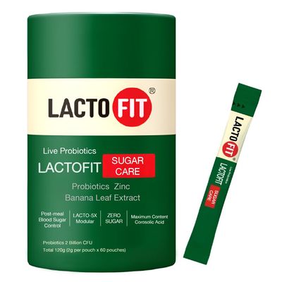 Benepisyo Lacto-fit probiotic 2g x 60 Pouch (120g) Banaba Leaf Zinc 2billion probiotics corosolic Acid