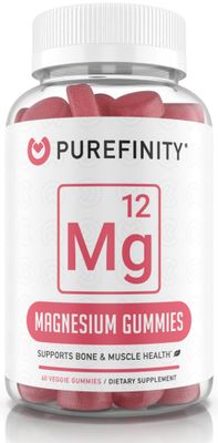 Magnesium Citrate Gummies 600 mg for Adults - High Absorption Supplement for Cramps, Muscle Recovery, Sleep, Bone, and Energy Support - Non-GMO, Allergen Free - 60 Vegan Gummies