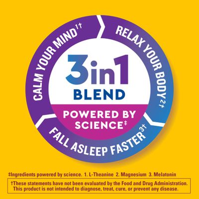 Nature Made Wellblends Sleep and Recover, Sleep Aid with Melatonin 3mg to Support Restful Sleep, plus L theanine 200mg and Magnesium Citrate, 44 Gummies