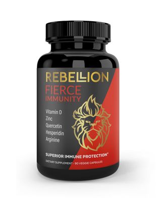Fierce Immunity Immune Support Supplement with Vitamin D, Zinc Ascorbate, L-Arginine, Quercetin, and Hesperidin - Non-GMO Gluten-Free, 90 Veggie Capsules (1-Month Supply)