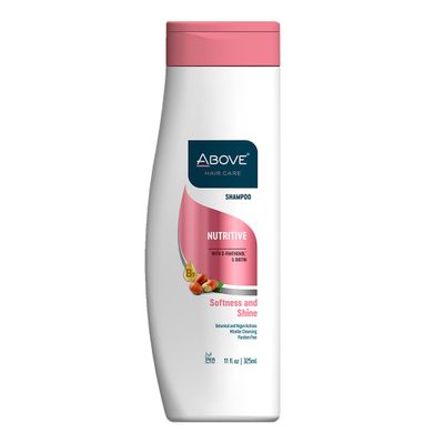 ABOVE Nutritive Shampoo, 11 oz - Biotin Shampoo - Hair Thickening Shampoo - Hydrates, Nourishes and Boosts Keratin Production - Safe for Colored Hair