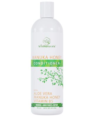 Wild Naturals Sulfate Free Conditioner : With Manuka Honey Aloe Vera, For Hair Loss, Thinning Hair, and Itchy Dry Scalp. Anti Dandruff, Moisturizing, 98 Natural, 80 Organic Healing Plant-Based