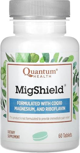 Quantum Health MigShield Magnesium Supplements with Riboflavin CoQ10, The Power of Magnesium in Easy-to-Take Tablets For Effective Results, 60 Tablets, 30-Day Supply
