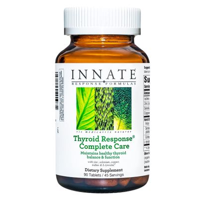 INNATE Response Formulas Thyroid Response Complete Care - Made With Ashwagandha - Maintains Optimal Thyroid Balance and Function - Vegetarian, Gluten-Free, Non-GMO - 90 tablets (45 Servings)