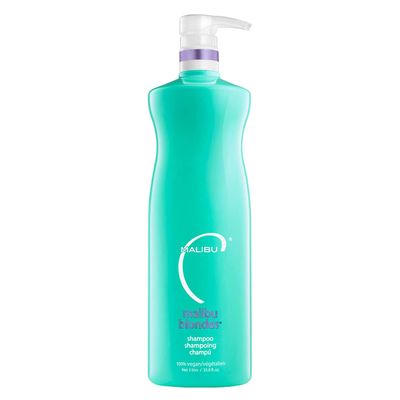 Malibu C Blondes Enhancing Shampoo - Sulfate-Free Purple Shampoo for Blondes - Helps Preserve Highlights Remove Brassiness - Moisturizing Revitalizing Hair Care (33.8 oz)