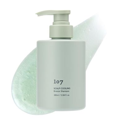 107 SCALP COOLING Breeze Shampoo - Soothing Refreshing scalp cooling shampoo with 3-Year Aged Fermented Mugwort Vinegar - Scalp Care, Sebum Control (12.84 oz)