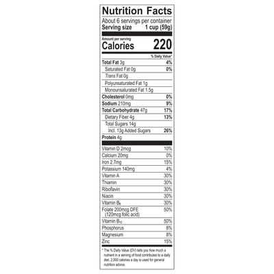 Great Grains Red Berry Almond Crunch Cereal, Strawberry Cereal with Granola Clusters and Sliced Almonds, Non-GMO Project Verified, 13 OZ Box