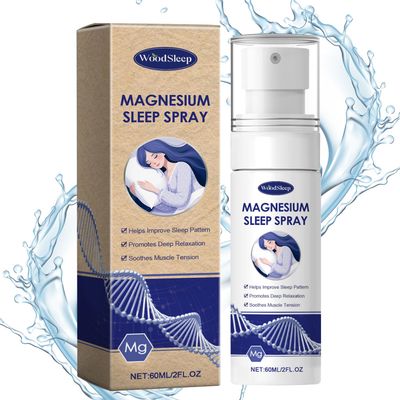 Magnesium Spray, Magnesium Oil Spray, No Unhealthy Trace Minerals - 100 Pure Organic Natural Topical Magnesium Spray, Magical Magnesium Skin Spray for Feet, Body, Easy to Absorb and Use 60ml
