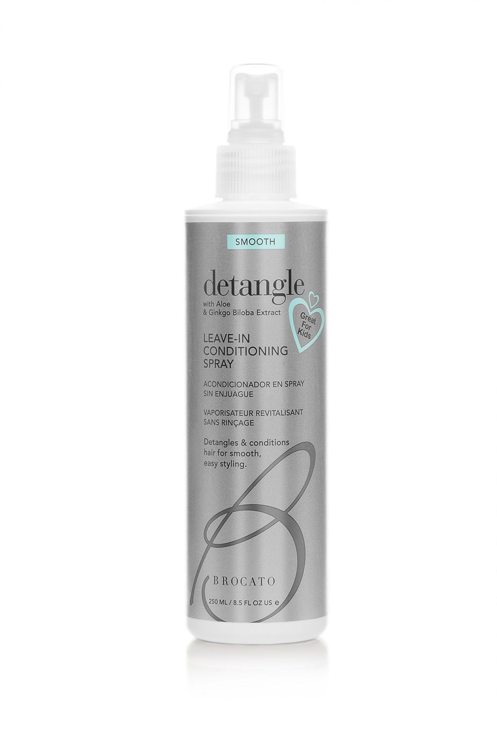 Brocato Detangle Leave In Conditioner Spray: Hair Detangler Conditioning Spray for Women to Smooth Hair, Tame Frizz Provide Sun Heat Protection - Detangling Products for All Hair Types - 8.5 Oz