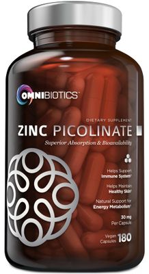 Zinc Picolinate 30mg Supplement for Men Women - Natural Vitamin with Superior Absorption for Immune System Support, Healthy Skin, Energy Metabolism, and Overall Wellness - 180 Vegan Capsules