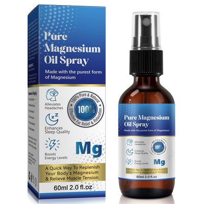 Generic 2 Fl Oz Magnesium Oil Spray - Pure Organic - High Concentration Magnesium - Non-GMO, Gluten-Free - Easy to Absorb (1pc)