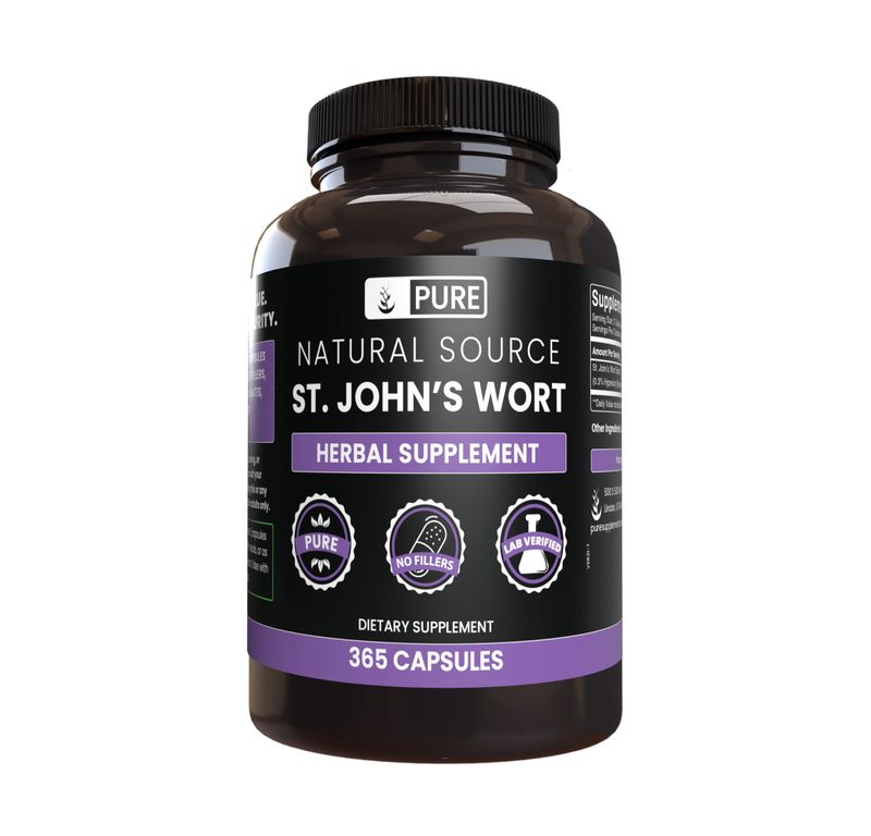 PURE ORIGINAL INGREDIENTS St. John's Wort (365 Capsules) No Magnesium Or Rice Fillers, Always Pure, Lab Verified