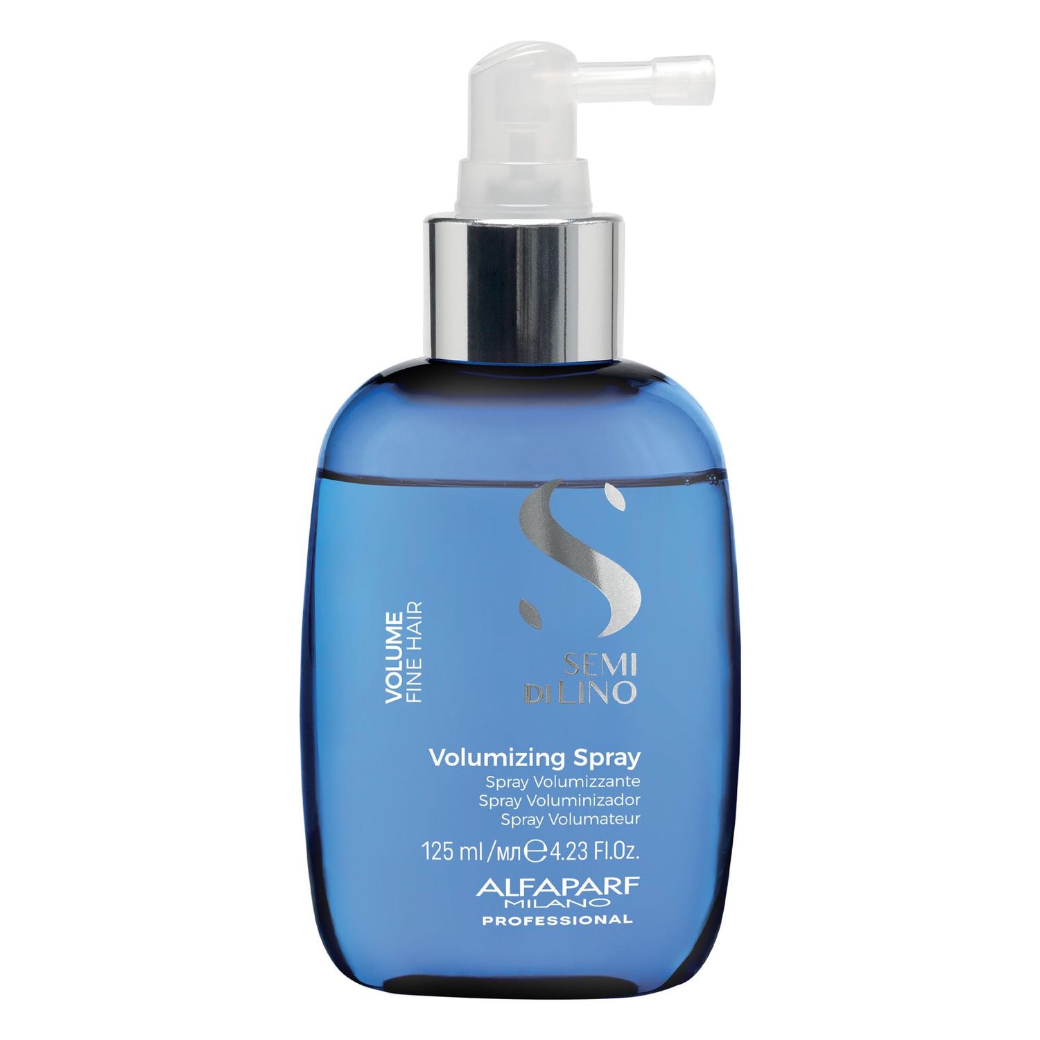 Alfaparf Milano Semi di Lino Leave In Volume Spray - Anti Frizz Leave In Hair Treatment for Added Volume, Body Shine - Sulfate Free Thickening Spray for Fine Hair (4.23 fl oz)